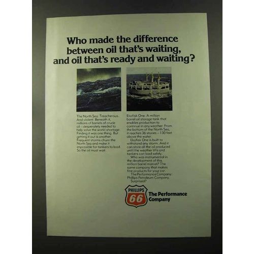 1973 Phillips 66 Oil Ad - Ready and Waiting