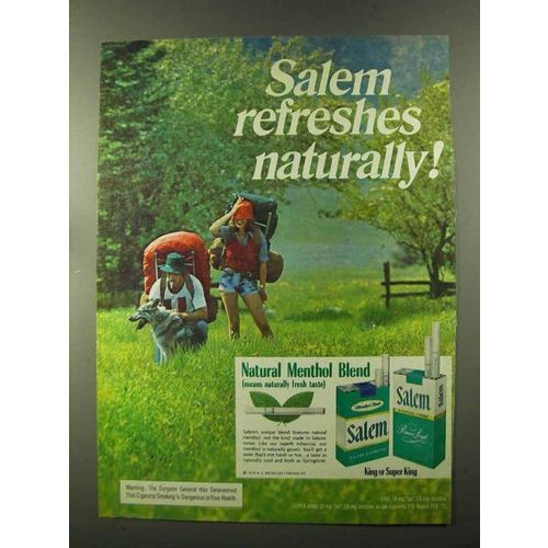 1973 Salem Cigarettes Ad - Naturally