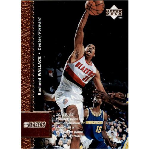 1996-97 Upper Deck Basketball Rasheed Wallace #287