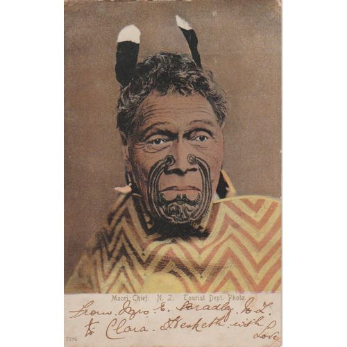 New Zealand circa 1905 Maori Chief no 2 by FT no 2186 see others