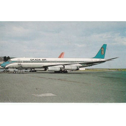 Okada Air McDonnell Douglas DC8 62 Civil Aviation Postcard (A25203)