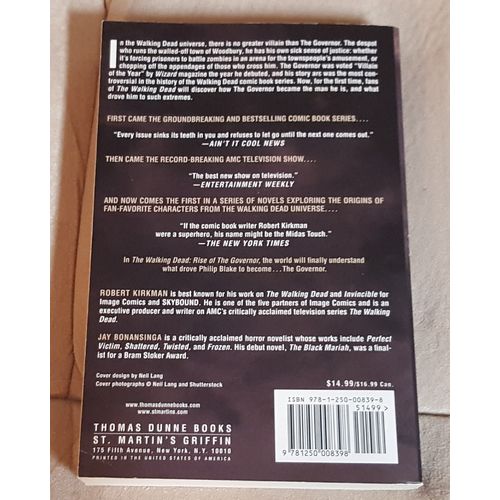 The Walking Dead: Rise of the Governor by Robert Kirkman (2011, TSPB)