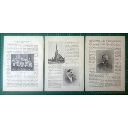 Liverpool Aked Rev Madden St Luke's Church Edward Evans - 1896 Article