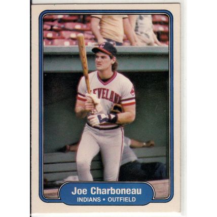 1982 Fleer baseball card 362 Joe Charboneau– Cleveland Indians