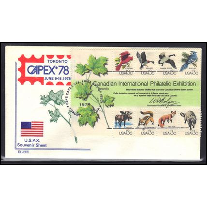 FDC Elite 1757 13c Souvenir Sheet (Cachet-U/A) Box0693