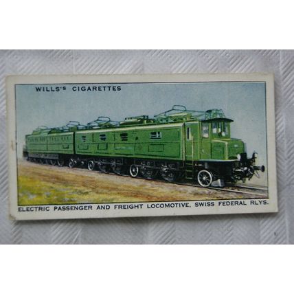 1936 Wills Railway Engines No. 25 Electric Passenger & Freight, Swiss Federal