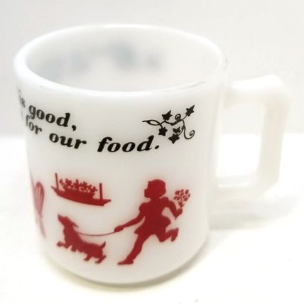 Vintage Hazel Atlas Religious Coffee Mug Cup God Is Great, God is Good (G14)