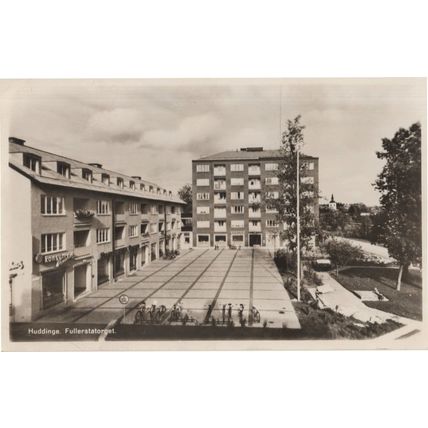 Huddinge Fullerstatorget Sweden RPC Postcard