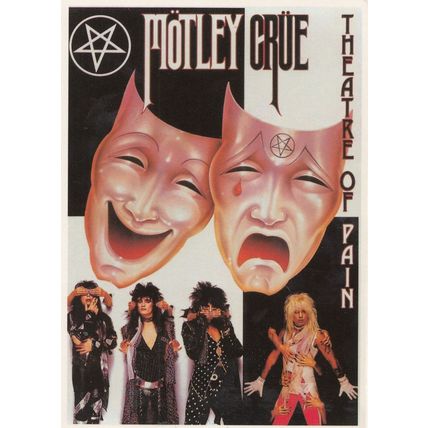 Motley Crue Theatre Of Pain Postcard