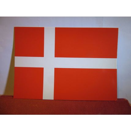 DANISH FLAG, DENMARK ..unused postcard. dated 1986 #