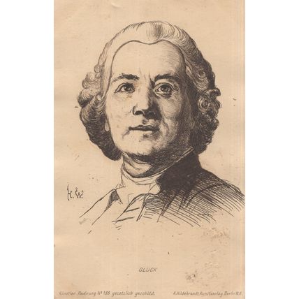 Gluck Classical Music Composer Rare German Antique Postcard