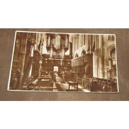 Norfolk Postcard - The Choir Stalls - Norwich Cathedral