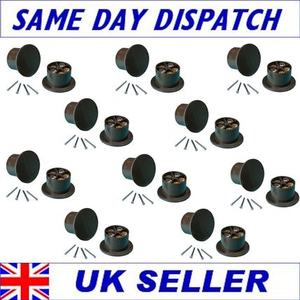 10 Sets - Door Contacts Brown Flush Speedfit Round Contacts - Free Shipping