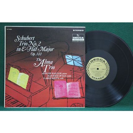 Alma Trio - Schubert: Trio No. 2 in E -Flat - DL 710033 - EX+