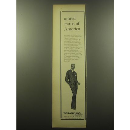 1959 Botany 500 Rudd Suit Advertisement - United status of America