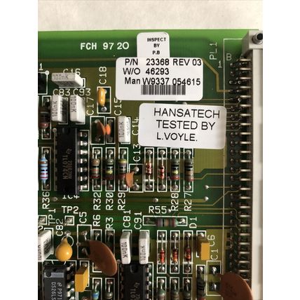 HANSATECH 23268 BOARD 23368B ISS.1 23368 REV 03 FCH 97 2O HEAD DRIVER,FI
