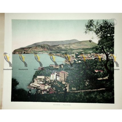 Sorrento, Panorama, Italy, Book Illustration (Print), 1899