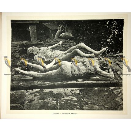 Pompeii, Human Imprints, Italy, Book Illustration (Print), 1899