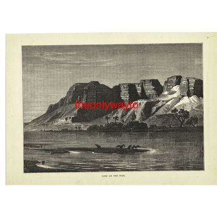 View On The Nile, Egypt, Book Illustration (Print), 1888