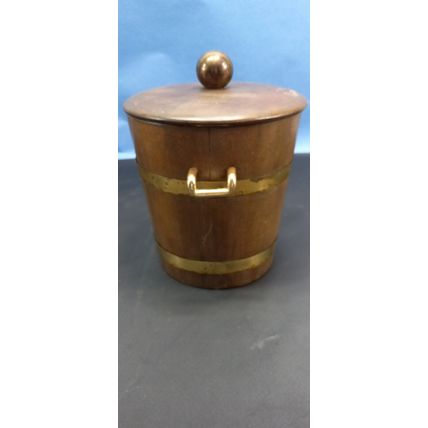 Wooden AMC Ice Bucket Made in Japan 50's - 60's