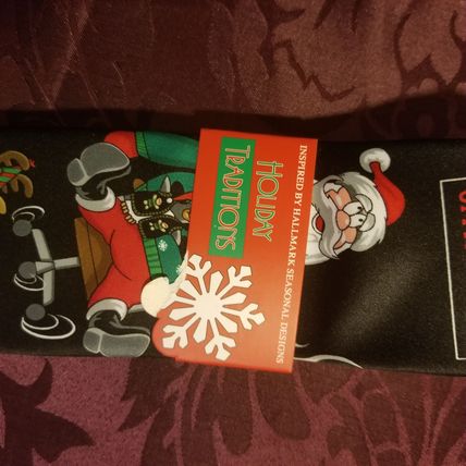 Hallmark NWT Holiday Necktie + Santa + Reindeer