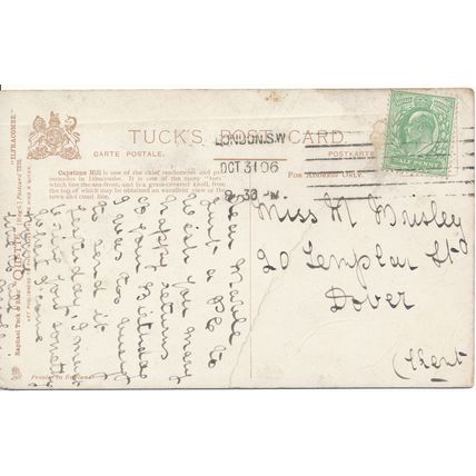 PC17050 Ilfracombe. Capstone Hill. Tuck. Oilette 7370. 1906
