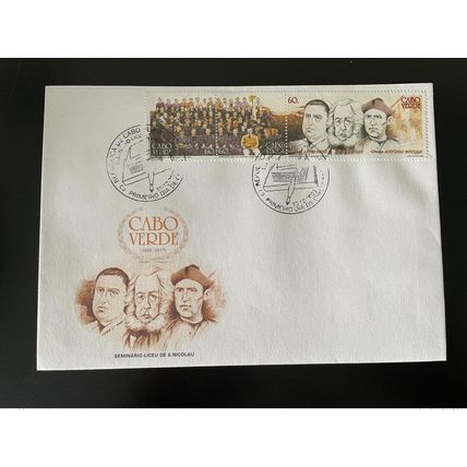 Cabo Verde 2000 Mi. 780 - 782 FDC Seminario-Liceu de S. Nicolau Schule School