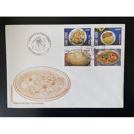 Cabo Verde 1998 Mi. 742 - 745 FDC Gastronomia Gastronomy Gastronomie Food