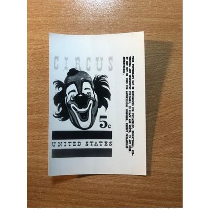 USA Etats-Unis USPS - Epreuve Photo Publicity Essay Kodak Circus Cirque Clown