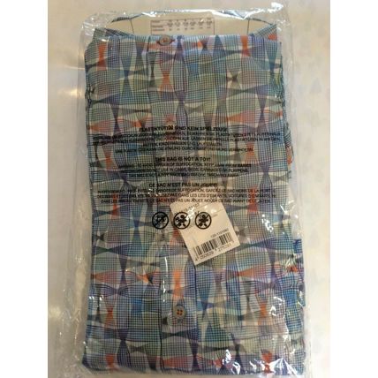 Pure Slim Blue Geometric Long Sleeve Shirt UK M 39 / 40cm 15 1/2" RRP £59.95
