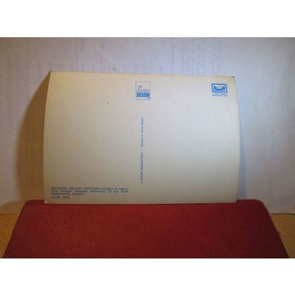 EXCELSIOR EUROPEAN COACH HOLIDAYS, advertising unused postcard =