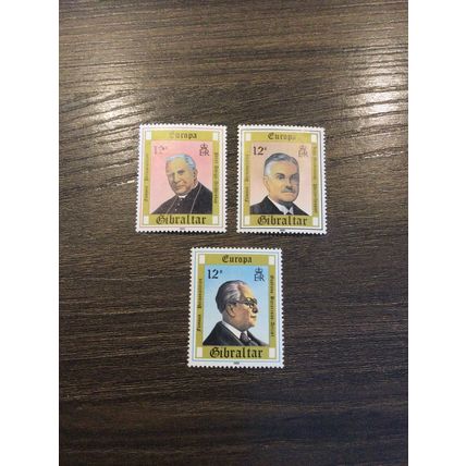 Gibraltar mint stamps 1980 sg 433-435 Amigo, Mackintosh, Bacarisas Europa MNH