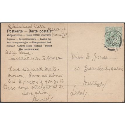 Junge Frau, Jugendstil, 1905 - NPG Foto-AK
