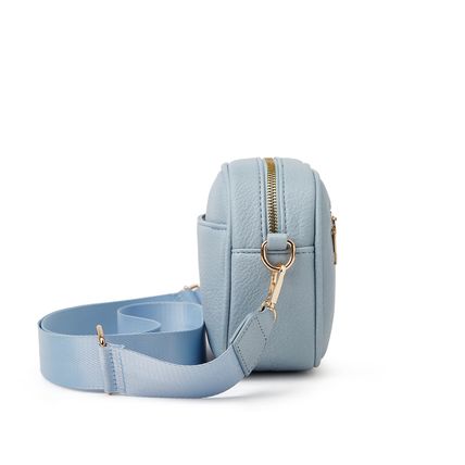 Women's Small Classy Crossbody Purse Leather Satchel Bags Blue