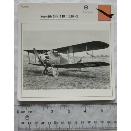 Sopwith 2FR.2 Bulldog - GB - Fighter - Collectors Club Card