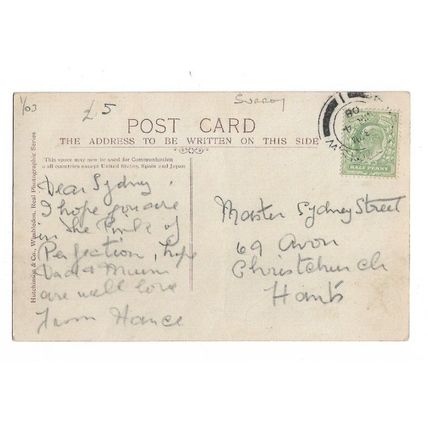 Wimbledon Common, Caeser's Wall, Surrey, RP Postcard.