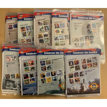 Discount Postage Celebrate the Century in USPS Packaging FV $456.30 Stuart Katz