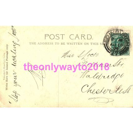 Scott Memorial, Edinburgh, Valentines Moonlight Postcard 1904