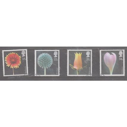 Flower Photographs by Alfred Lammer 1987 SG 1347-1350 used unmounted (ES0159)