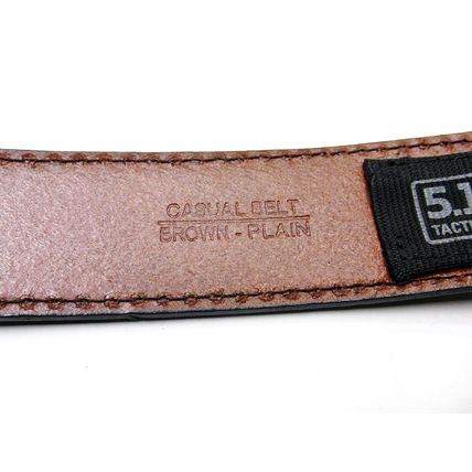 5.11 Tactical Casual Leather 1.5" Plain Belt 59501-Classic Brown-Medium