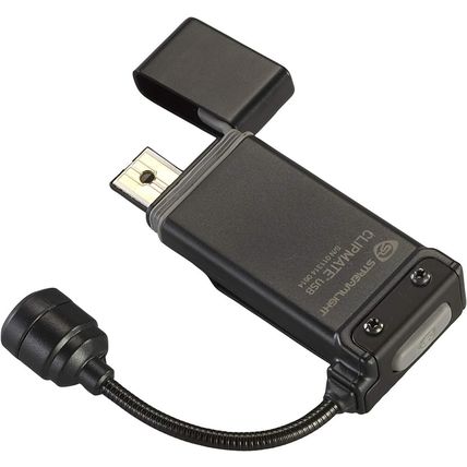 Streamlight 61125 Clipmate 70-Lumen USB Rechargeable Clip-On Light, with White a