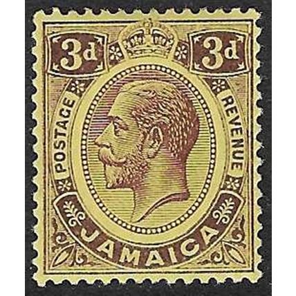 JAMAICA 1912-20 GV MULTI CROWN CA 3d VALUE MINT SG62
