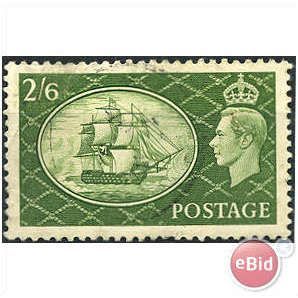 1951 SG509 2/6d Yellow-Green Very Fine Used
