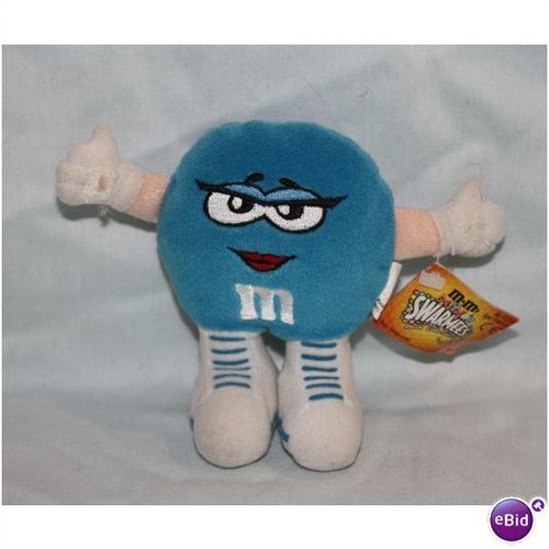 1998 M&Ms Belle Blue Mini Swarmees Plush WT