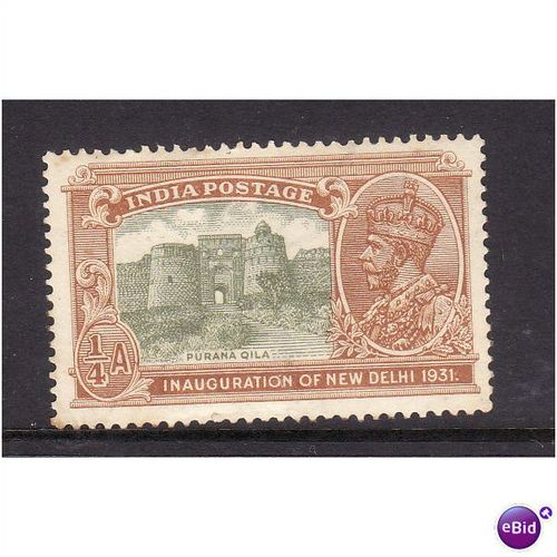 INDIA 1931 SG 226 1/4a NEW DELHI PUPANA QILA M / MINT