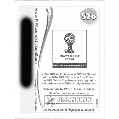 2014 Panini World Cup Soccer Stickers - #526 - Ghana Logo