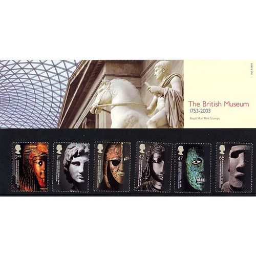 Great Britain 2003 British Museum Presentation Pack #352 Mint SG 2404-2409 stamp