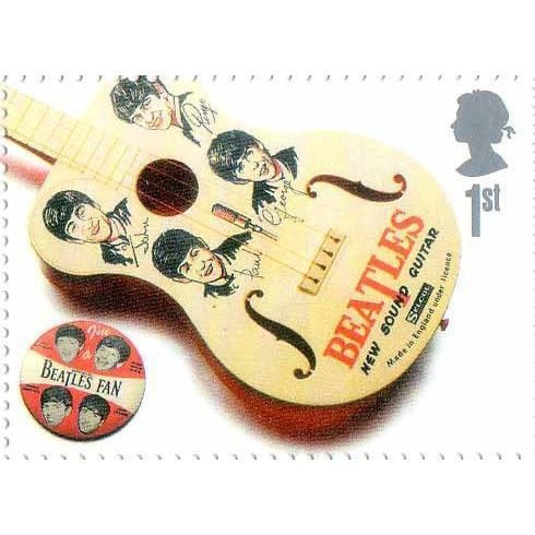 GB 2007 Beatles Album Covers 1st Guitar Miniature Sheet Unmounted Mint NHM stamp