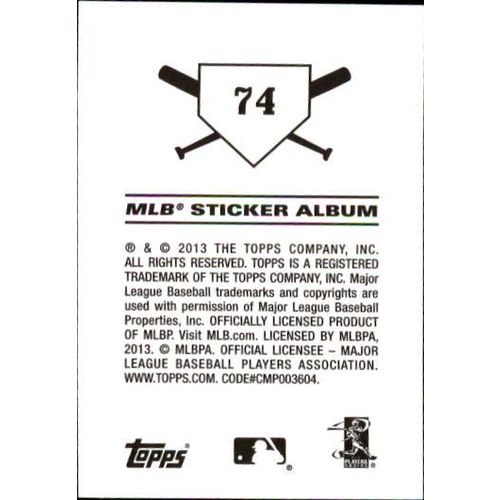 2013 Topps Stickers Alcides Escobar