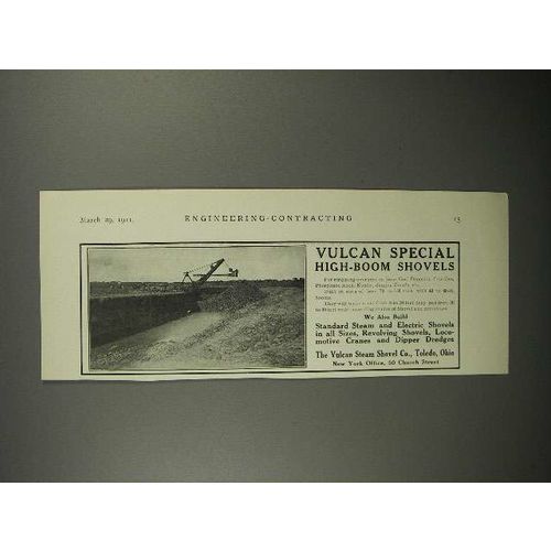 1911 Vulcan Special High-Boom Shovel Ad